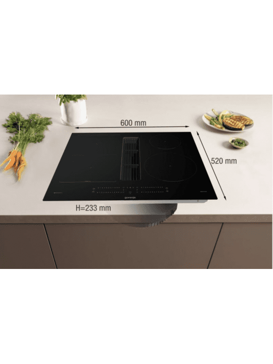 Indukcijska kuhalna plošča z napo GEH6432BSCWF